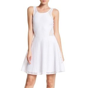 Love...Ady Mesh Crochet Flare Dress
